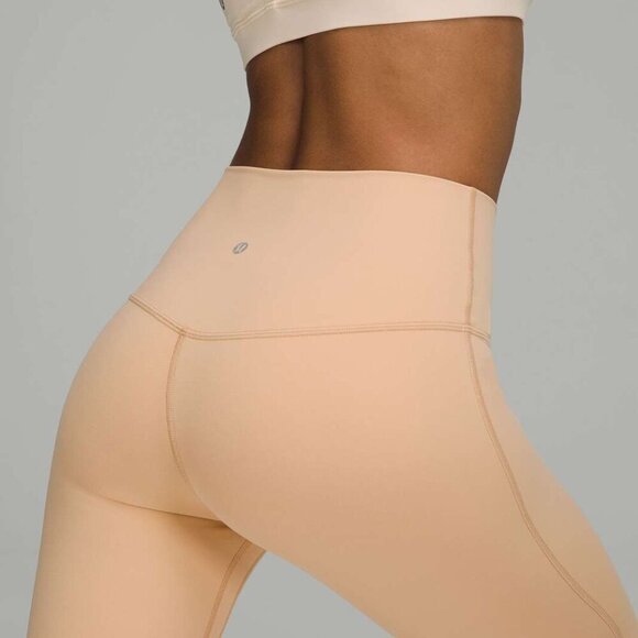 Lululemon Align High Rise Pant 25" Beige Size 4 Athletic - Picture 3 of 7